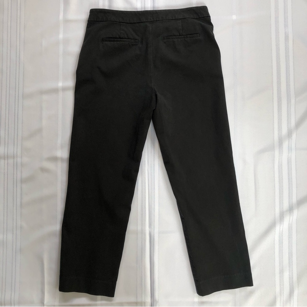 J. Crew Kate Pant - Black Straight Leg Four Season Stretch Size 8 - Picture 2 of 8